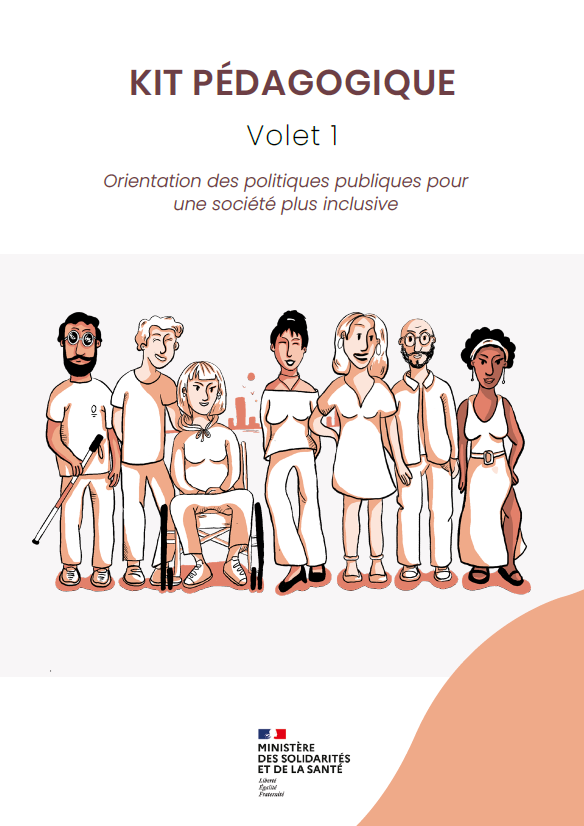 Couverture du kit pédagogique du secrétariat d'état chargé des personnes handicapées