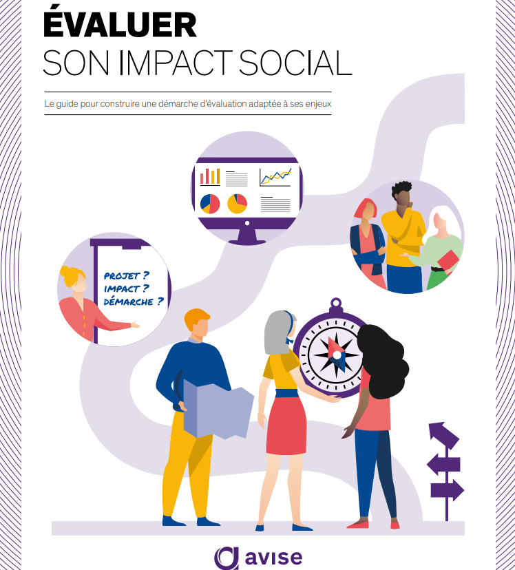 Couverture du guide "Evaluer son impact social" de l'Avise